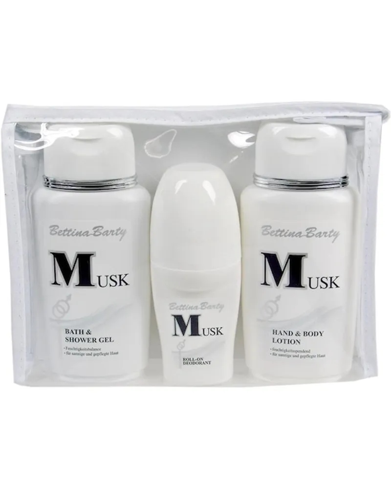 Bettina Barty Damendüfte Musk Geschenkset Hand & Bodylotion 150 ml + Body & Shower Gel 150 ml + Deo Roll-On 50 ml 