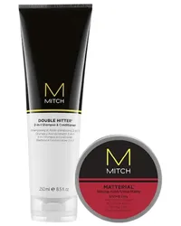 Paul Mitchell Haarpflege Mitch Save On Duo MITCH® MATTERIALGeschenkset MITCH®  Double Hitter® Shampoo und Conditioner 250 ml + MITCH® Matterial™ Styling Clay 85 g 