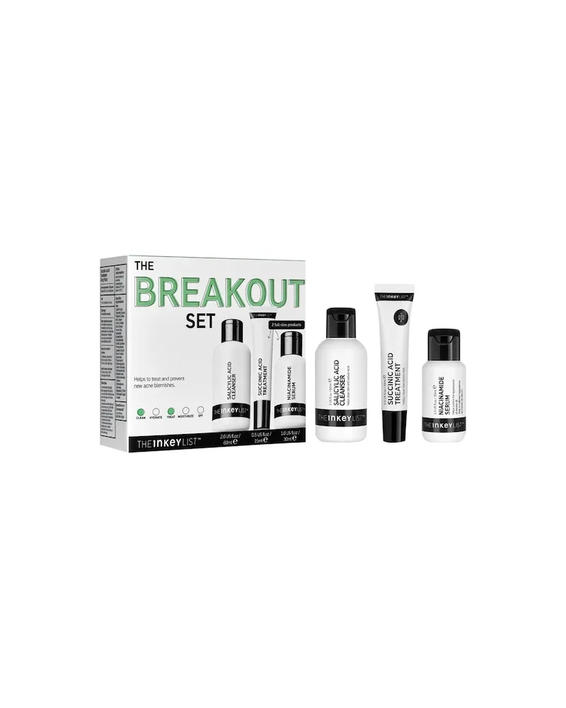THE INKEY LIST The-INKEY-List Gesicht Porenpflege-und-ReinigungGeschenkset Salicylic Acid Cleanser 60 ml + Succinic Acid Treatment 15 ml + Niacinamide Serum 30 ml 22,75 