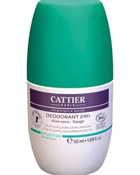 Cattier Pflege Körperpflege Aloe Vera & SalbeiDeodorant 24H Roll-On 