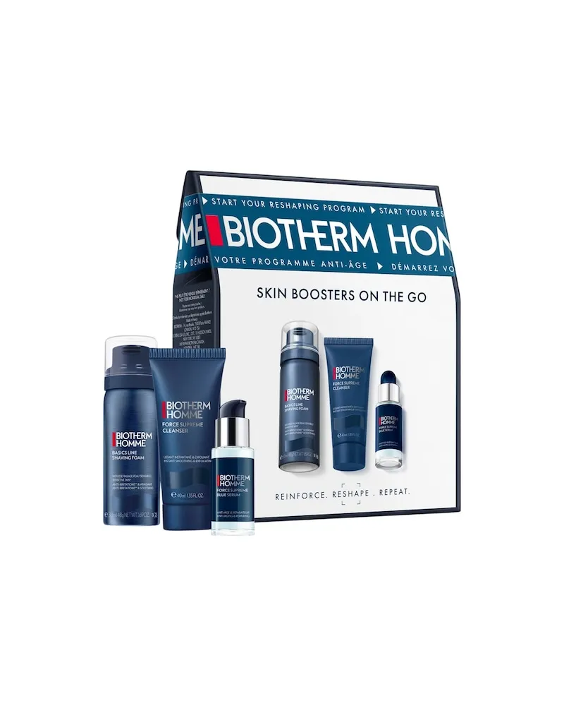 Biotherm Biotherm-Homme Force-SupremeSkin Boosters On The Go Set Blue Serum + Cleanser 40 ml + Shaving Foam 50 ml 19,95 