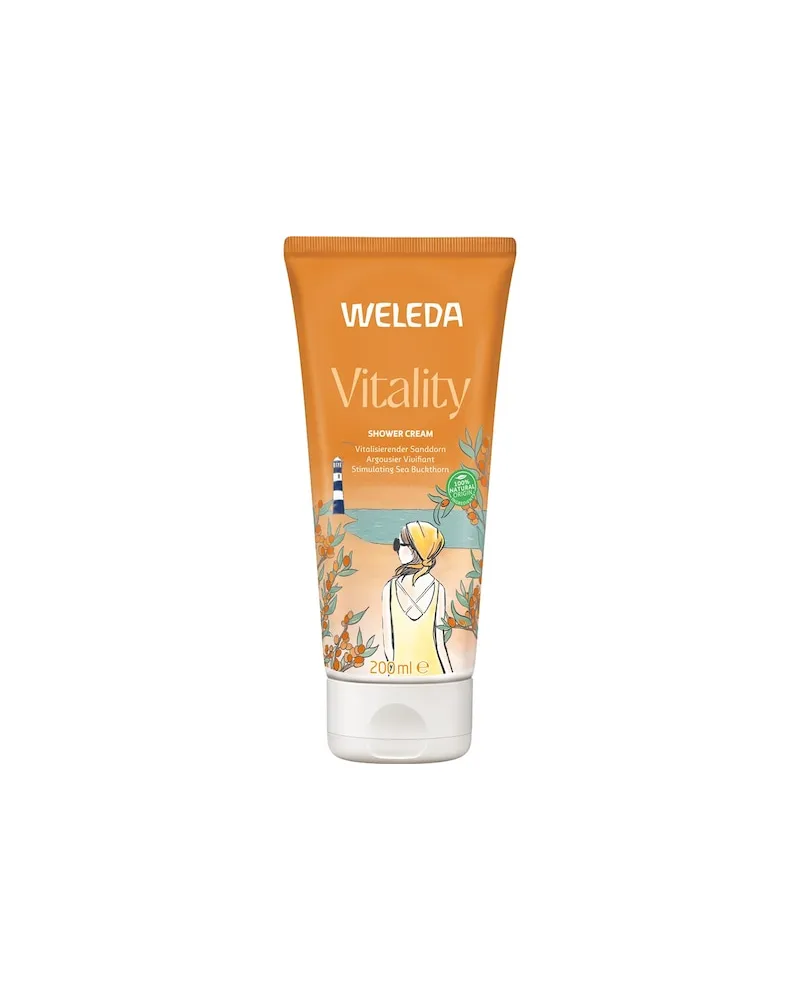 Weleda Koerperpflege DuschpflegeMit Feuchtigkeit versorgte, glattere HautVitality Shower Cream Sanddorn 22,40 € / 1 l 