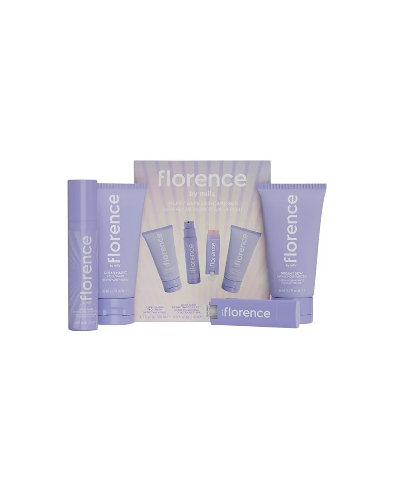Florence By Mills florence-by-mills Skincare MoisturizeHappy Days Skincare SetGeschenkset Clean Magic Face Wash 50 ml + Look Alive Brightening Eye Cream 15 ml + Dreamy Dew Facial Moisturizer 50 ml + Oh Whale! Lip Balm 4,5 g 39,99 