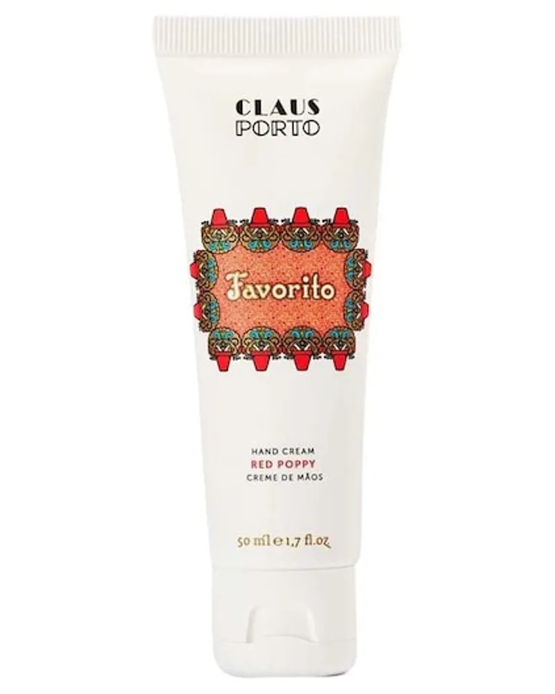 Claus Porto Bath & Body Hand Cream Favorito Red Poppy Hand Cream 