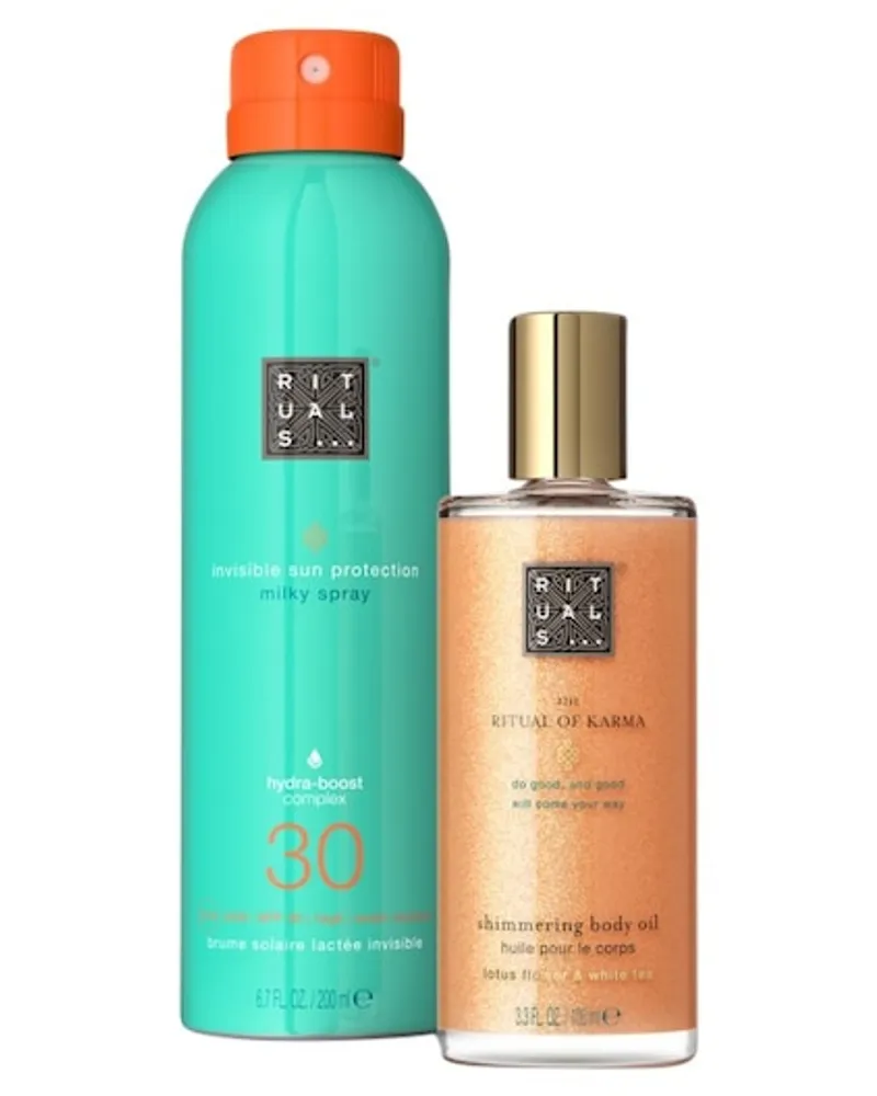 RITUALS Rituale The Ritual Of Karma Geschenkset Sun Protection Milky Spray30 50 ml + Shimmering Body Oil 30 ml 