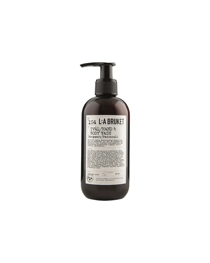 L:A Bruket LA-BRUKET Koerperpflege Reinigung104 Hand & Body Wash Bergamot/Patchouli 93,79 € / 1 l 
