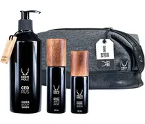 Herrenpflege Gesichtspflege Geschenkset Cedrus Hair & Body Wash 330 ml + Kraftpflege Anti Age 60 ml + Straffendes Augenserum 30 ml