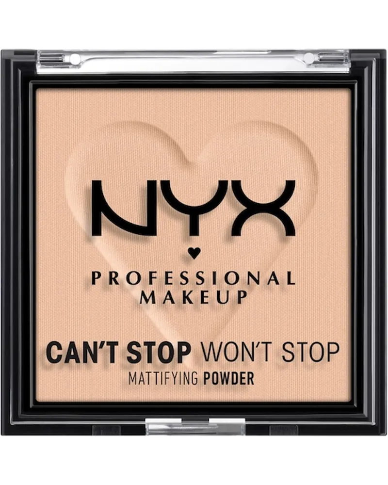 NYX Cosmetics Gesichts Make-up Puder Can't Stop Won't Stop Mattifying Powder Nr. 13 Bright Peach 