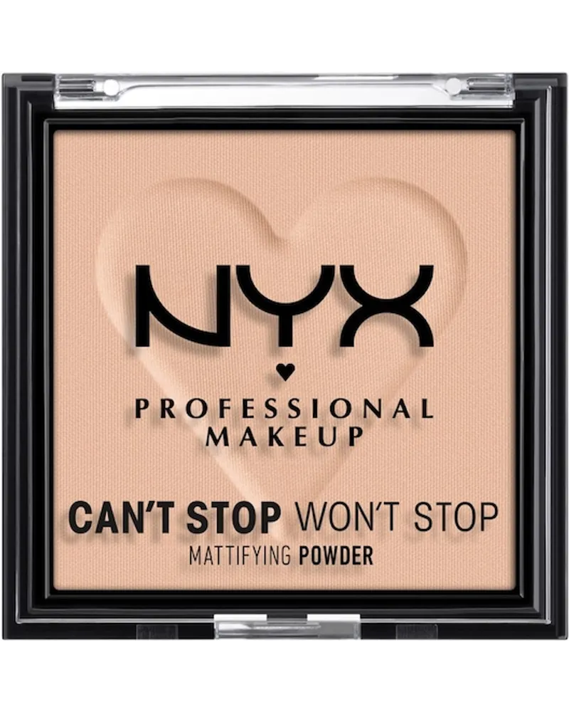 NYX Cosmetics Gesichts Make-up Puder Can't Stop Won't Stop Mattifying Powder Nr. 13 Bright Peach 