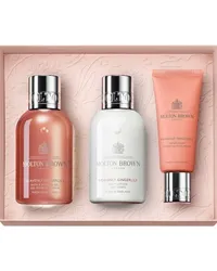 Molton Brown Collection Heavenly Gingerlily Körper- & Handpflege Geschenkset in Reisegröße Bade- und Duschgel 100 ml +Körperlotion 100 ml + Handcreme 40 ml 