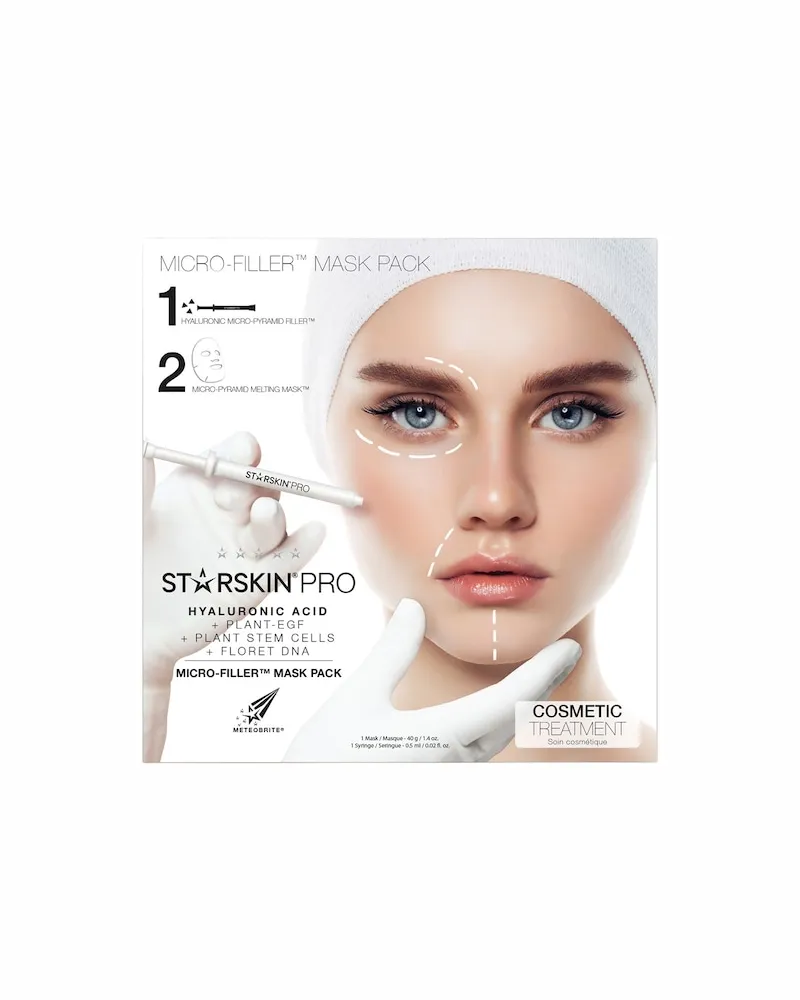 STARSKIN Masken GesichtHyaluronic Acid Face Mask Set Micro-Filler Face: 1 Mask 40 g + 1 Syringe 0,5 ml 24,05 
