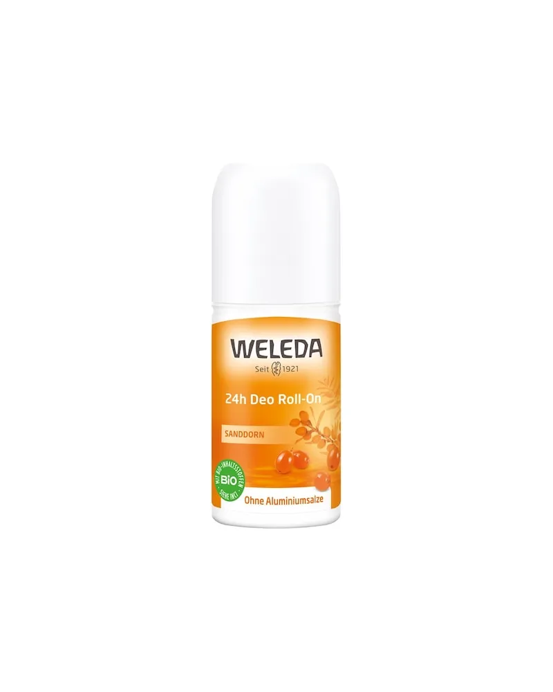 Weleda Koerperpflege DeodorantsNatürlich frisch & wirksam ohne Aluminiumsalze, fruchtiger DuftSanddorn 24h Deo Roll-On 125,20 € / 1 l 