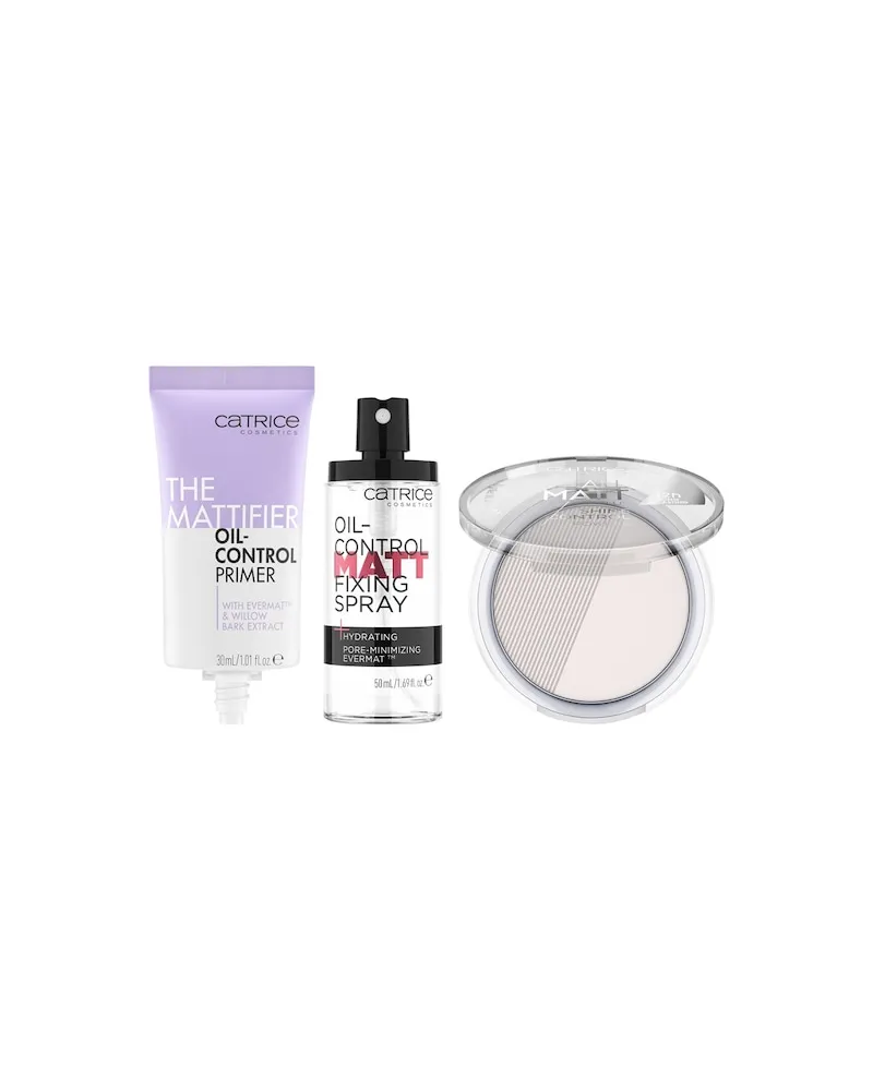 catrice Teint PrimerThe Matte Face Pro Set All Matt Plus Shine Control Powder 001 Universal 10 g + The Mattifier Oil-Control Primer 30 ml + Oil-Control Matt Fixing Spray 50 ml 12,99 
