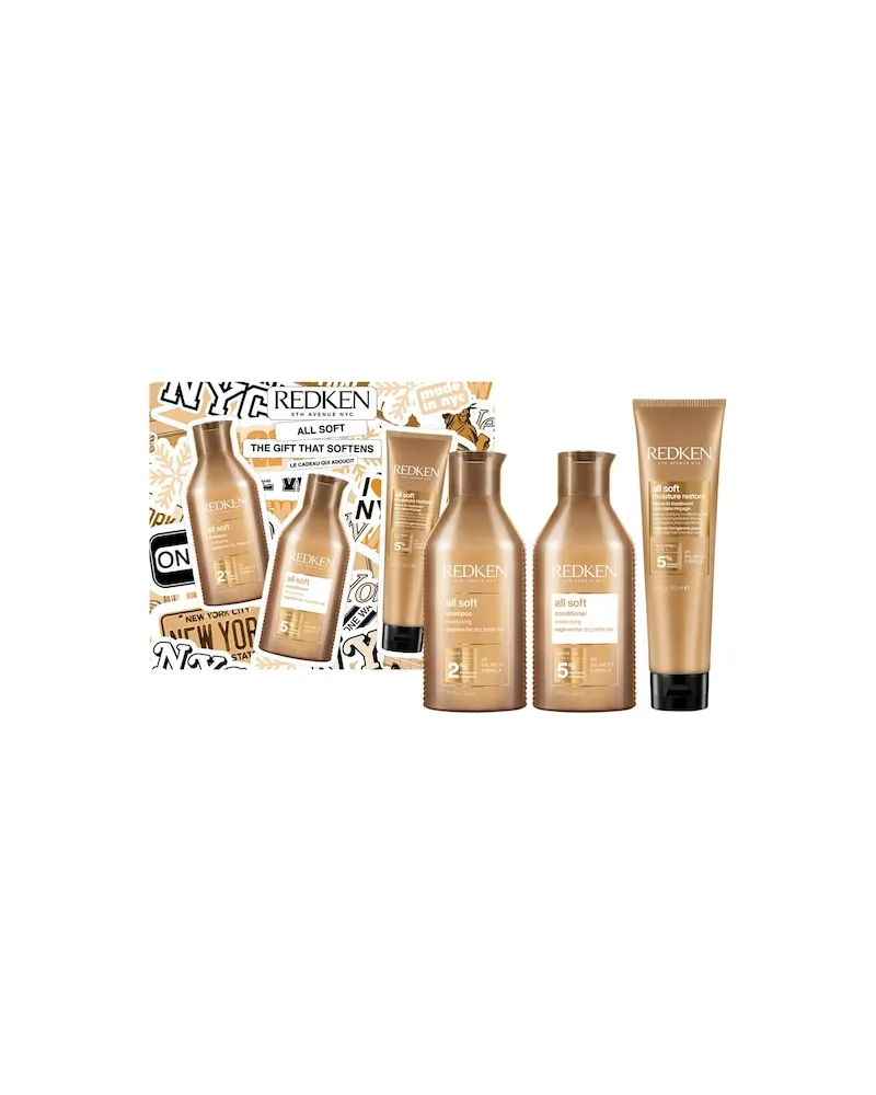 Redken Trockenes-Haar All-SoftAll Soft Weihnachtsset 2025 All Soft Shampoo 300 ml + All Soft Conditioner 300 ml + All Soft Moisture Restore 150 ml 59,20 