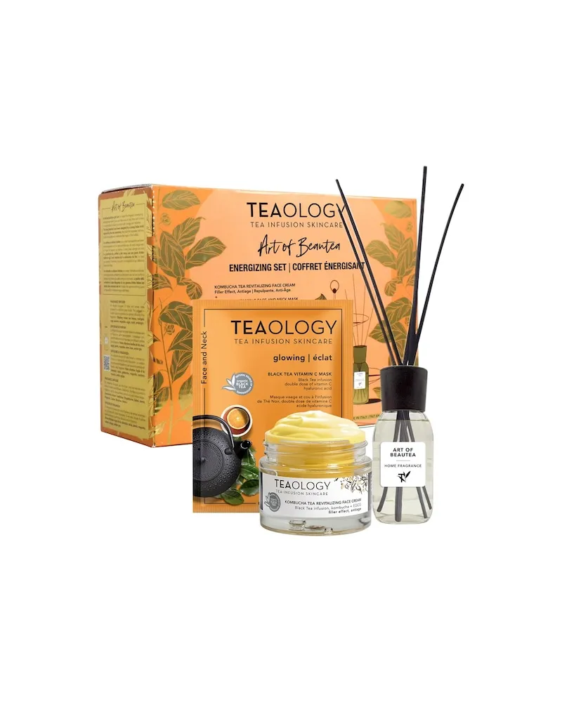 Tea Infusion Skincare Pflege GesichtspflegeLimited EditionKombucha Tea Energizing Set Kombucha Tea Revitalizing Face Cream 50 ml + Vitamin C Face Mask 21 ml + Flower Tea Fragrance Diffuser 54,15 