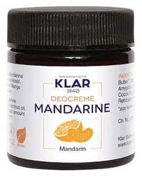 Klar Seifen Pflege Feste Deocreme Mandarine 