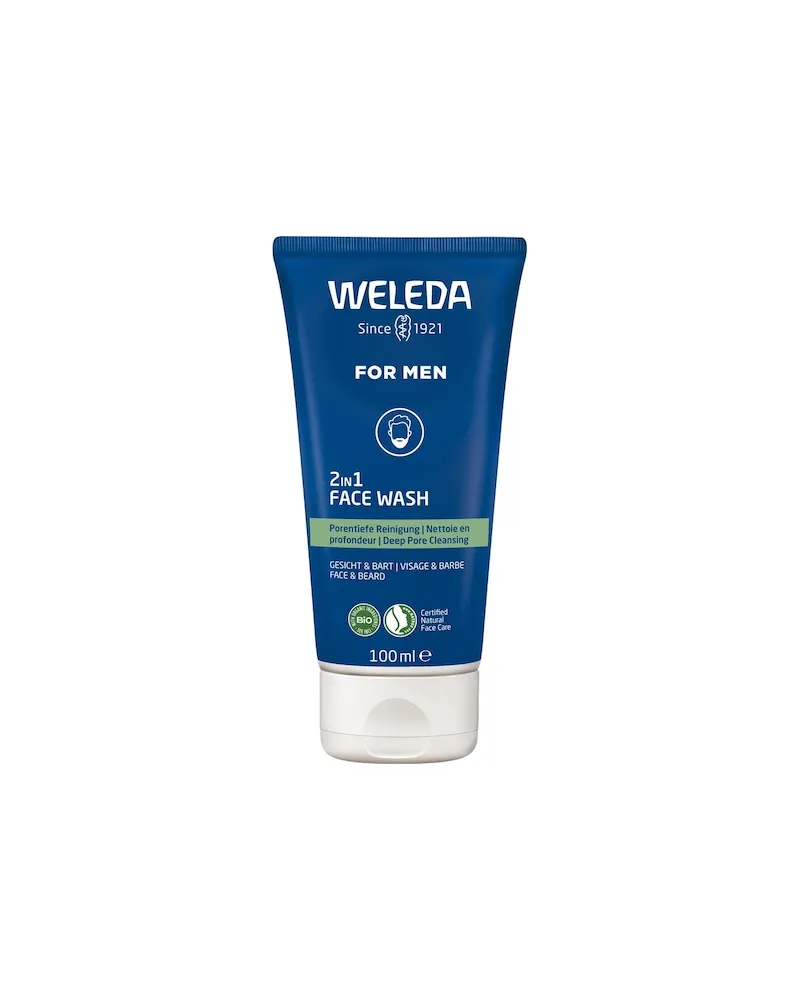Weleda Herrenpflege GesichtsreinigungErfrischende porentiefe Reinigung für Gesicht und BartFor Men 2in1 Face Wash 71,60 € / 1 l 
