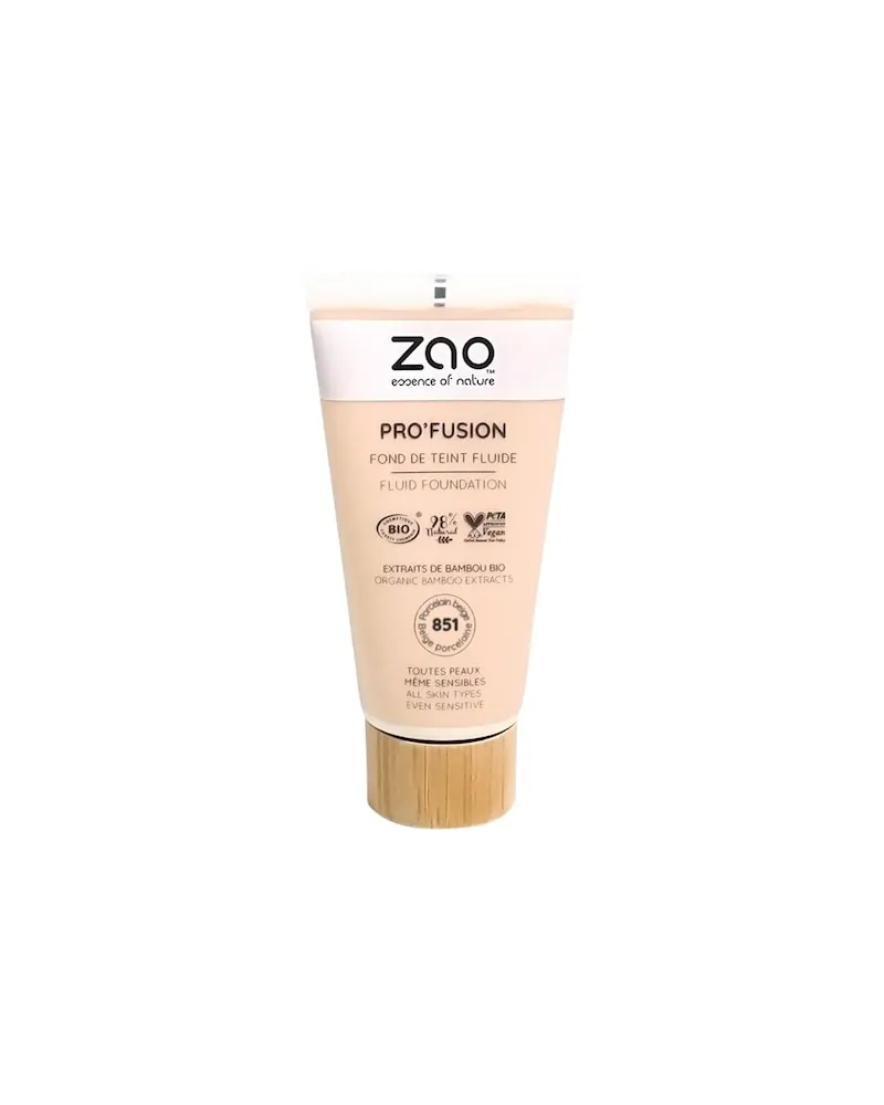 Zao Gesicht FoundationPro'fusion Fluid Foundation 851 Porcelain Beige 863,33 € / 1 l 