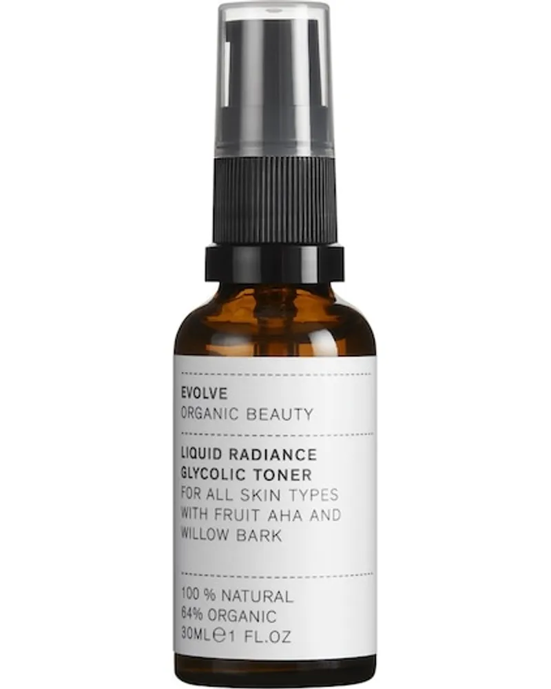 Evolve Organic Beauty Gesichtspflege Reiniger & Toner Liquid Radiance Glycolic Toner 