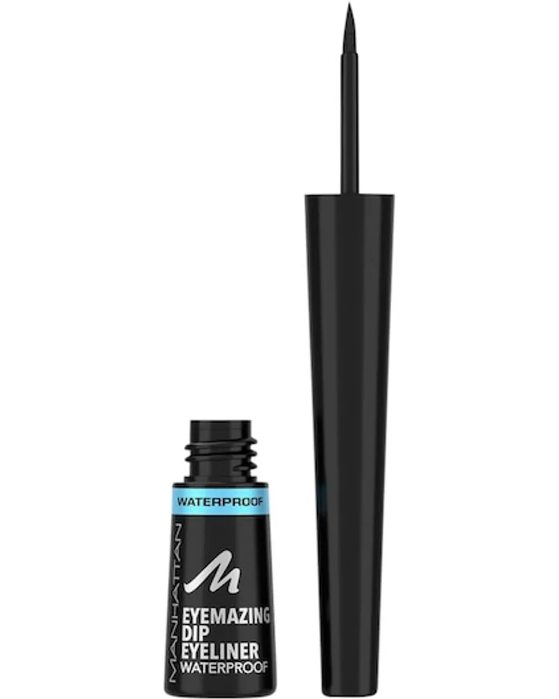 Manhattan Make-up Augen Eyemazing Dip Eyeliner Waterproof 01 Black 