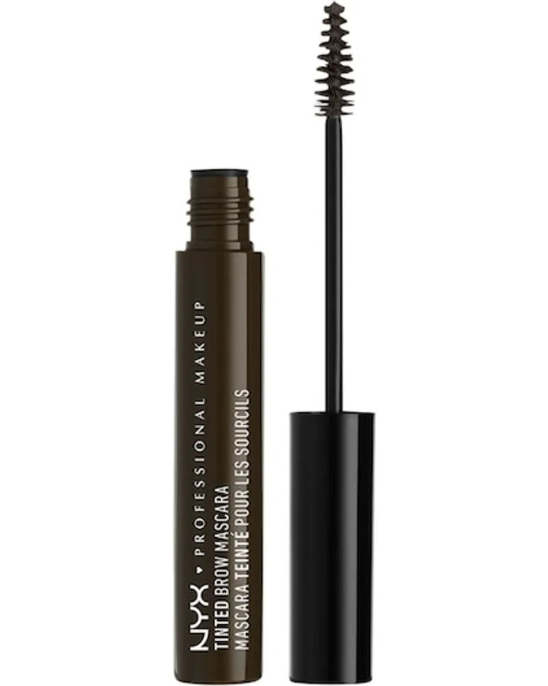 NYX Cosmetics Augen Make-up Augenbrauen Tinted Brow Mascara Black 