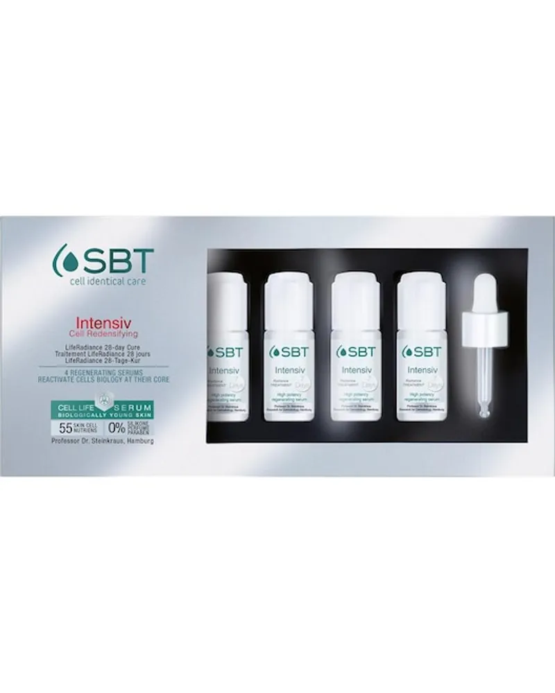 SBT Sensitive Biology Therapy Gesichtspflege Intensiv Cell Redensifying LifeRadiance 28-Tage-Kur 4x LifeRadiance Serum 10 ml + Pipette 