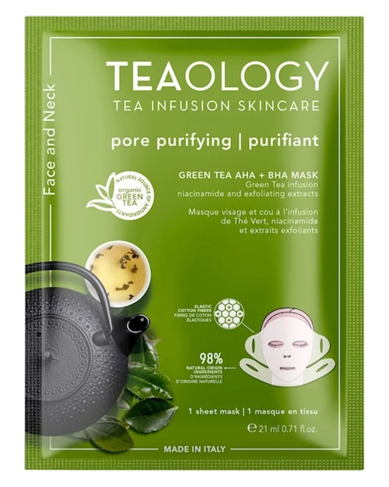 Tea Infusion Skincare Pflege Gesichtspflege Green Tea AHA + BHA Mask 