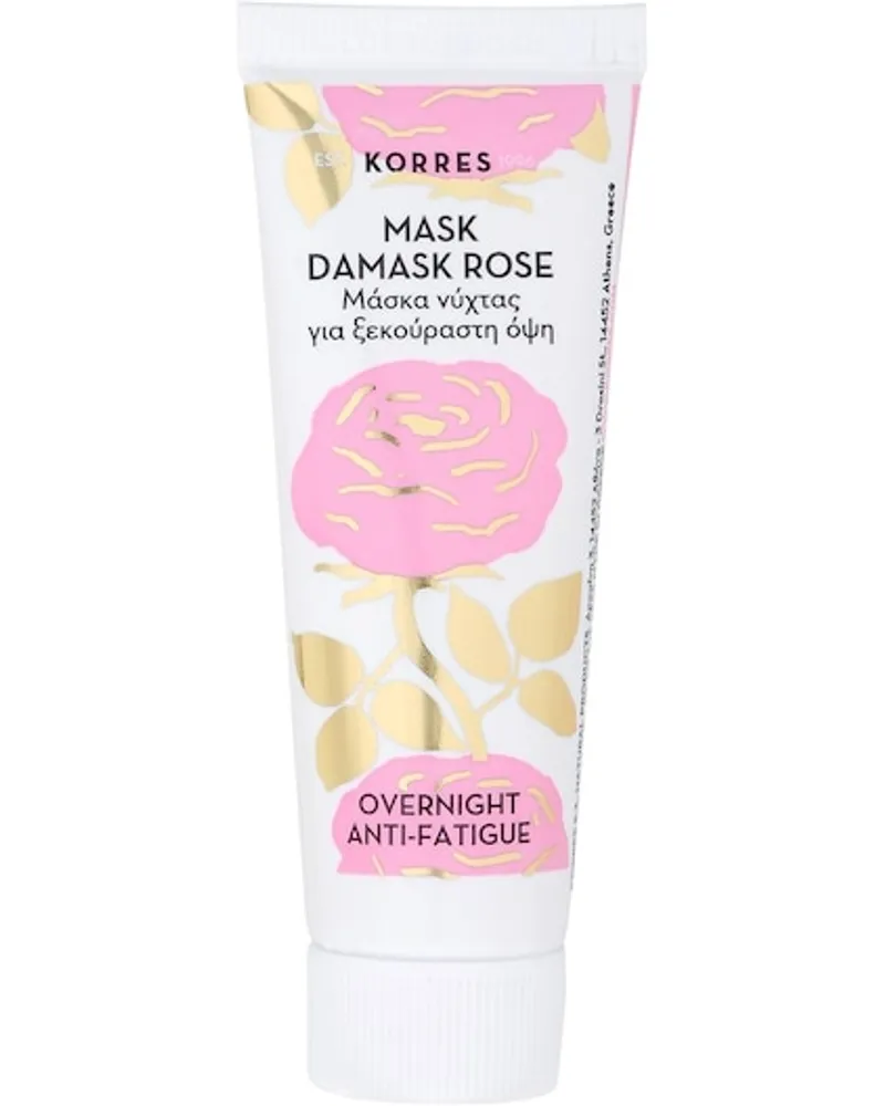 Korres Gesichtspflege Masken und Peelings Damask RoseOvernight Anti-Fatigue Mask 