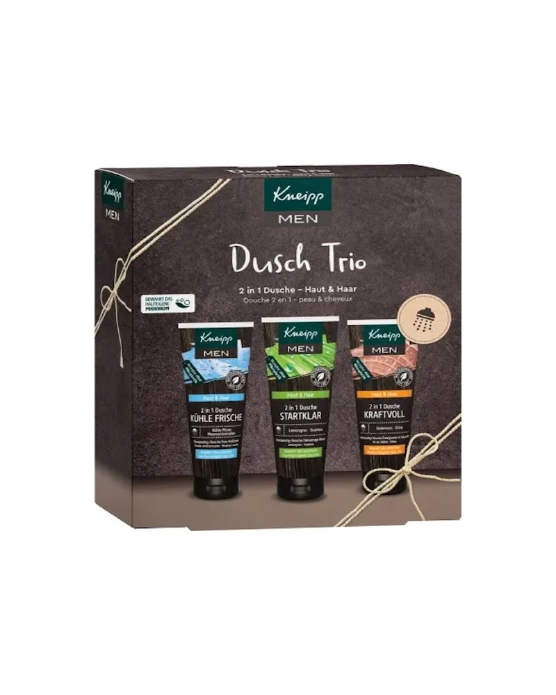 Kneipp Pflege HerrenpflegeMEN Geschenkpackung Dusch Trio 2in1 Dusche Kühle Frische 2in1 Dusche Startklar 2in1 Dusche Kraftvoll 75 ml (79,87 € / 1 l 