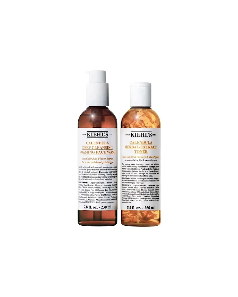 Kiehl's Kiehls Gesichtspflege ReinigungTis the Season to Soothe Set Calendula Deep Cleansing Foaming Face Wash 230 ml + Calendula Herbal-Extract Toner 250 ml 72,00 