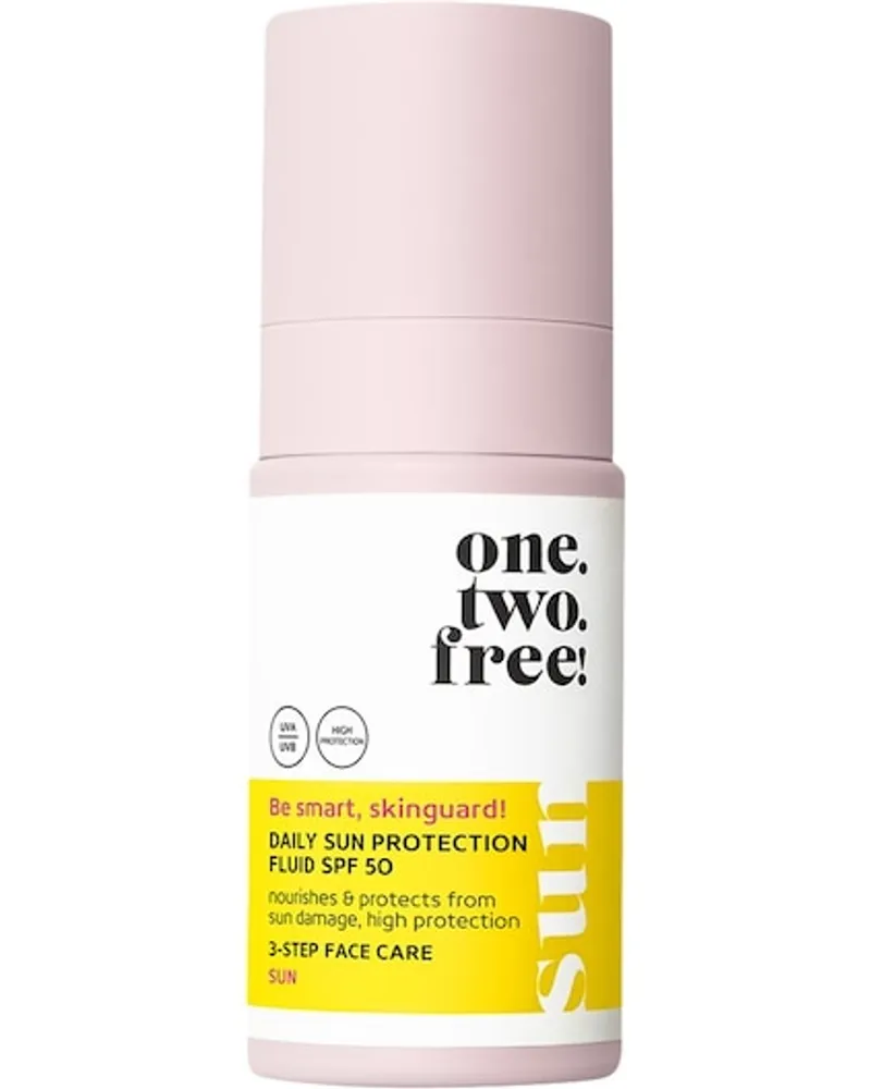 one.two.free! Pflege Gesichtspflege Daily Sun Protection Fluid SPF 50 