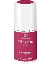 alessandro Nägel Striplac Peel Or Soak - Vegan Zusatzlook Pink Rose 