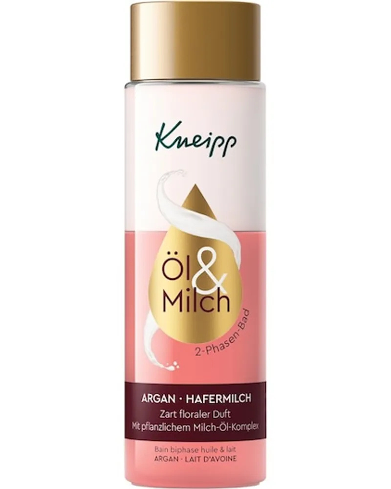 Kneipp Badezusatz Badeöle 2-Phasen-Bad Öl & Milch Argan Hafermilch 