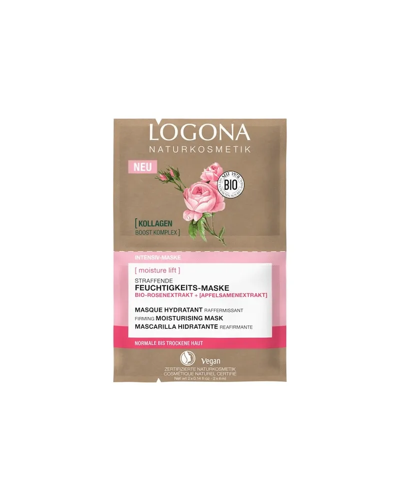 Logona Gesichtspflege Anti-Aging Pflege Bio-Rosenextrakt & ApfelsamenextraktMoisture Lift Straffende Feuchtigkeits-Maske 