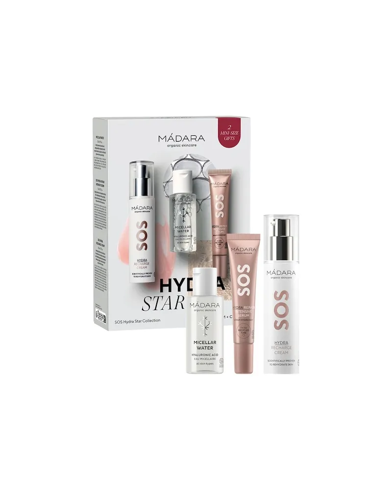 MÁDARA MADARA Collection SOSGeschenkset Micellar Water 50 ml + SOS Hydra Repair Intensive Serum 15 ml + SOS Hydra Recharge Gesichtscreme 50 ml 