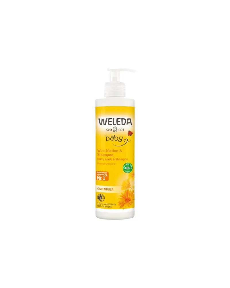 Weleda Schwangerschafts-und-Babypflege Babys-KidsReinigt Haut & Haare schonend, mild zu den AugenCalendula Waschlotion & Shampoo 22,40 € / 1 l 