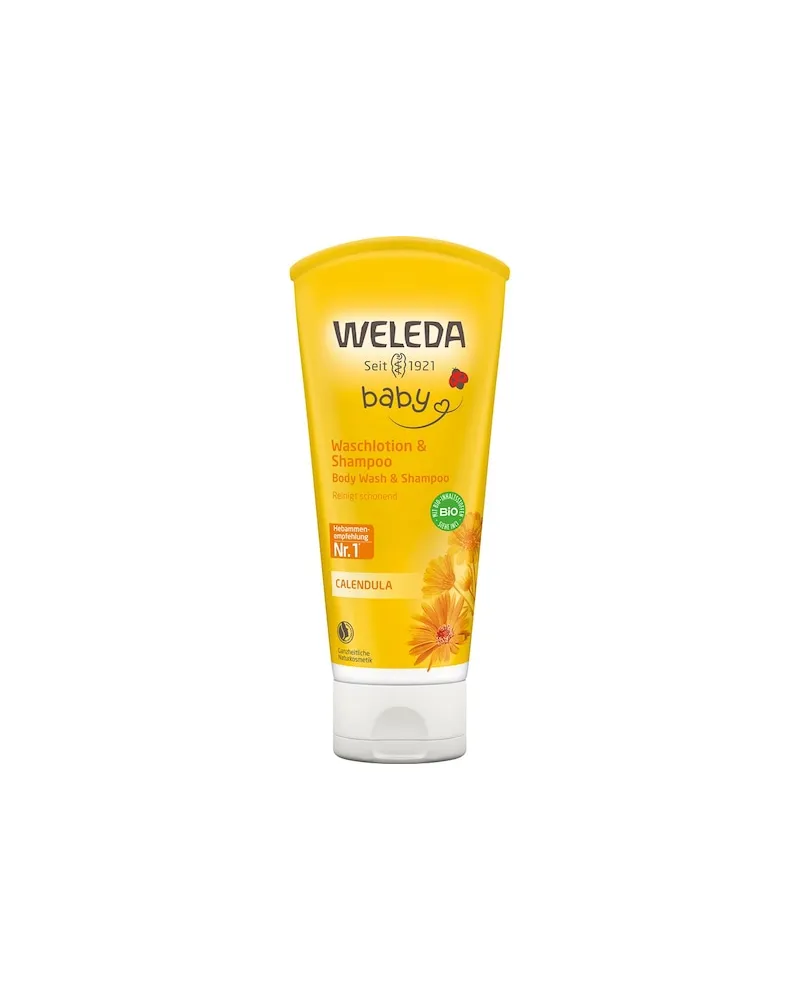 Weleda Schwangerschafts-und-Babypflege Babys-KidsReinigt Haut & Haare schonend, mild zu den AugenCalendula Waschlotion & Shampoo 22,40 € / 1 l 
