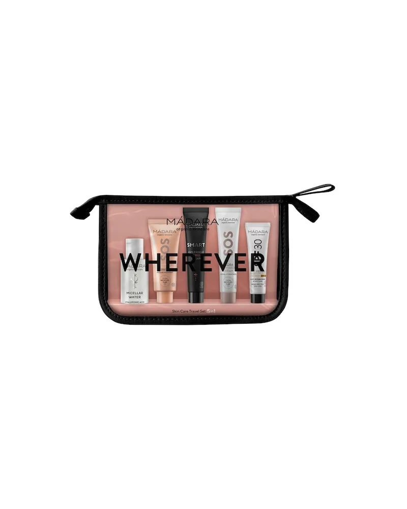 MÁDARA MADARA Gesichtspflege PflegeWhereverSkin Care Travel Set Gesichtswasser 50 ml + Gesichtsmaske 12,5 ml + Augencreme 15 ml + Gesichtscreme 20 ml + Sonnencreme 10 ml 30,29 