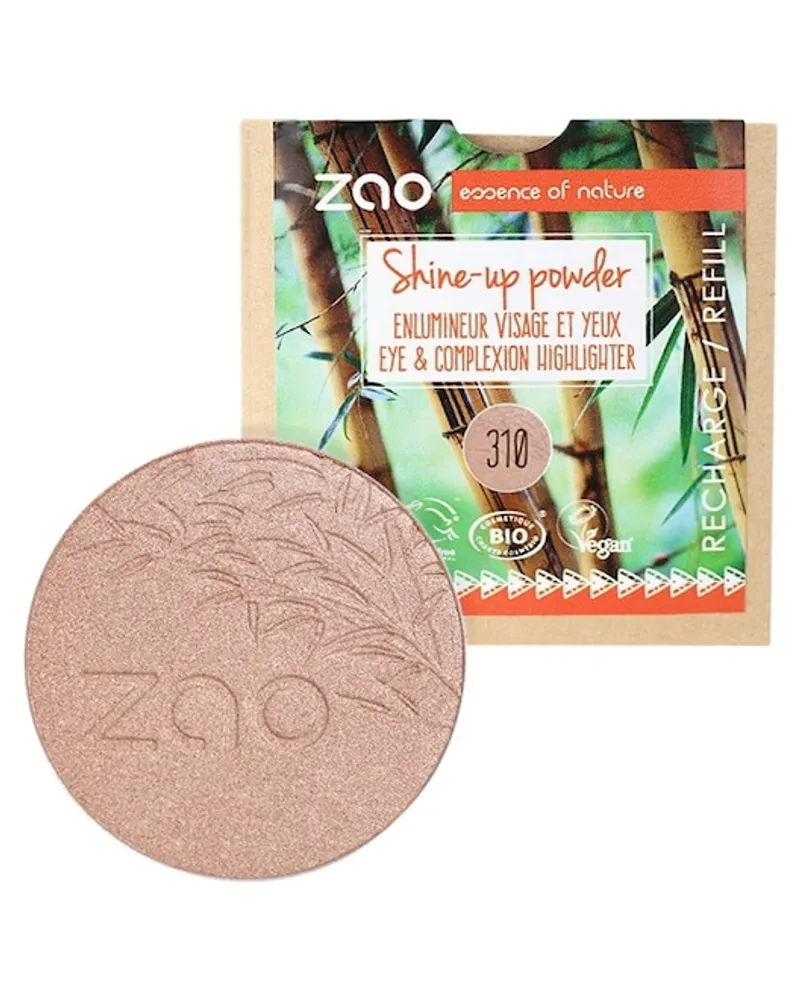 Zao Gesicht Mineral Puder Refill Shine-Up Powder 310 Pink Champagne 