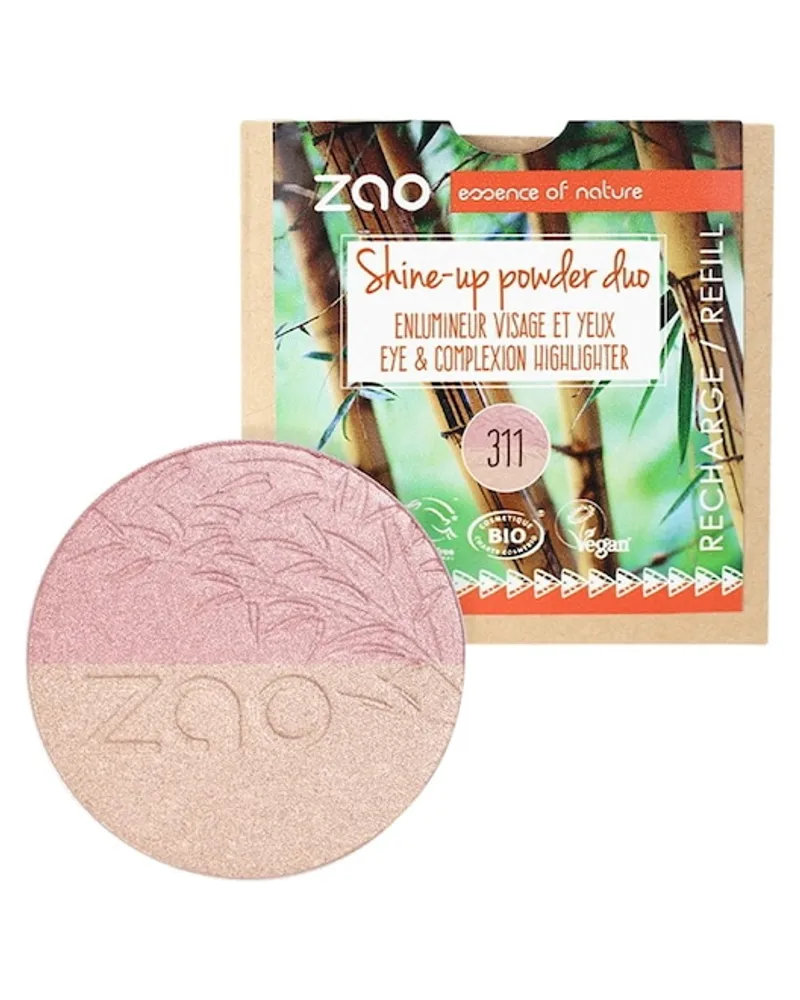 Zao Gesicht Mineral Puder Refill Shine-Up Powder 310 Pink Champagne 