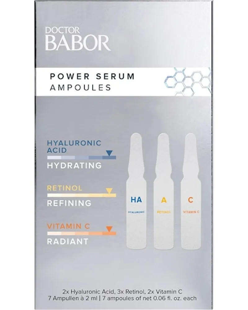 Babor Gesichtspflege Doctor BABOR Geschenkset Hyaluronic Acid 2x7 ml + Retinol 3x7 ml + Vitamin C 2x7 ml 