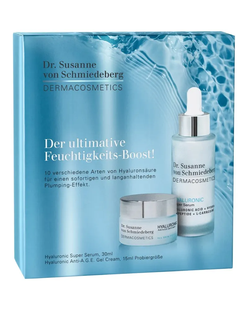 Dr. Susanne von Schmiedeberg Gesichtspflege Seren Geschenkset Hyaluronic Super Serum 30 ml + Hyaluronic Anti.A.G.E. Gel Cream 15 ml 