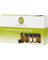 Primavera Aromatherapie Ätherische Öle Leerflaschenset 6 x 10 ml Braunglasfläschchen 