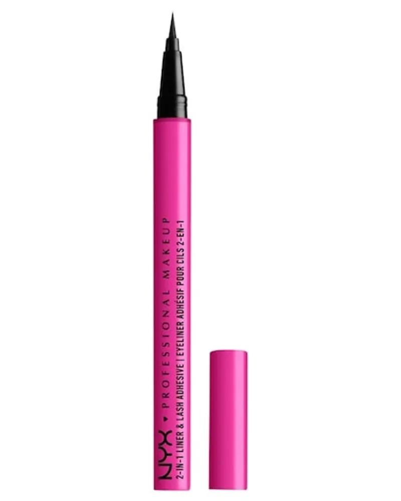 NYX Cosmetics Augen Make-up Wimpern 2-in-1 Liner & Lash Adhesive 