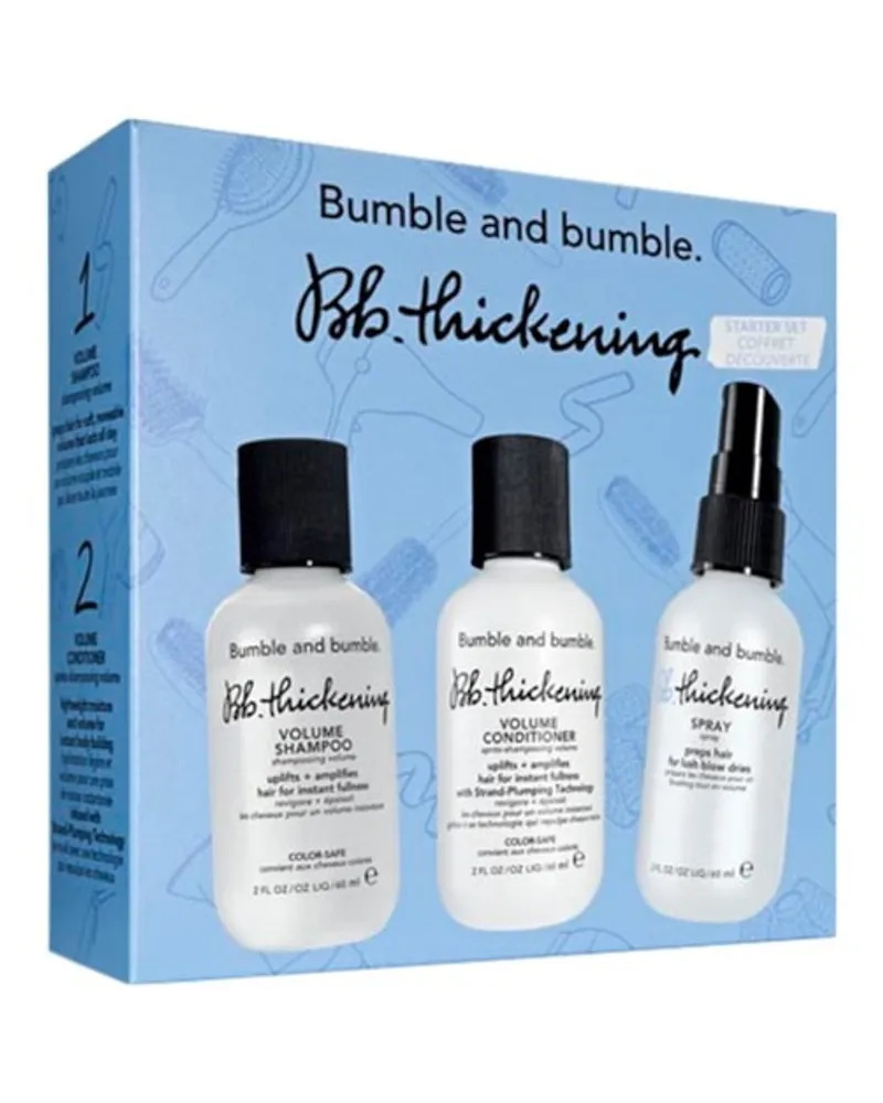 Bumble and bumble Shampoo & Conditioner Shampoo Geschenkset Verdickendes Volumen Shampoo  60 ml + Volumenverdichtende Conditioner 60 ml + Verdickungsspray 60 ml 