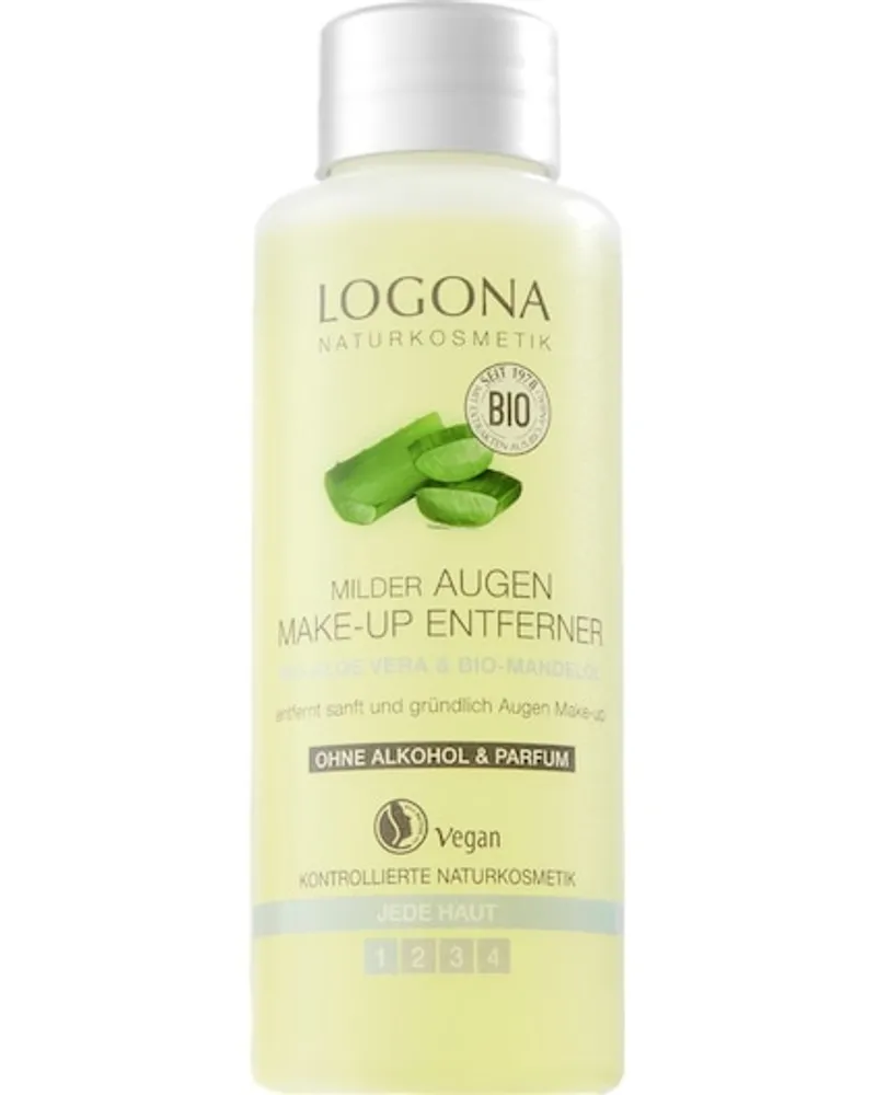 Logona Gesichtspflege Reinigung Bio-Aloe Vera & Bio-MandelölMilder Augen Make-up Entferner 