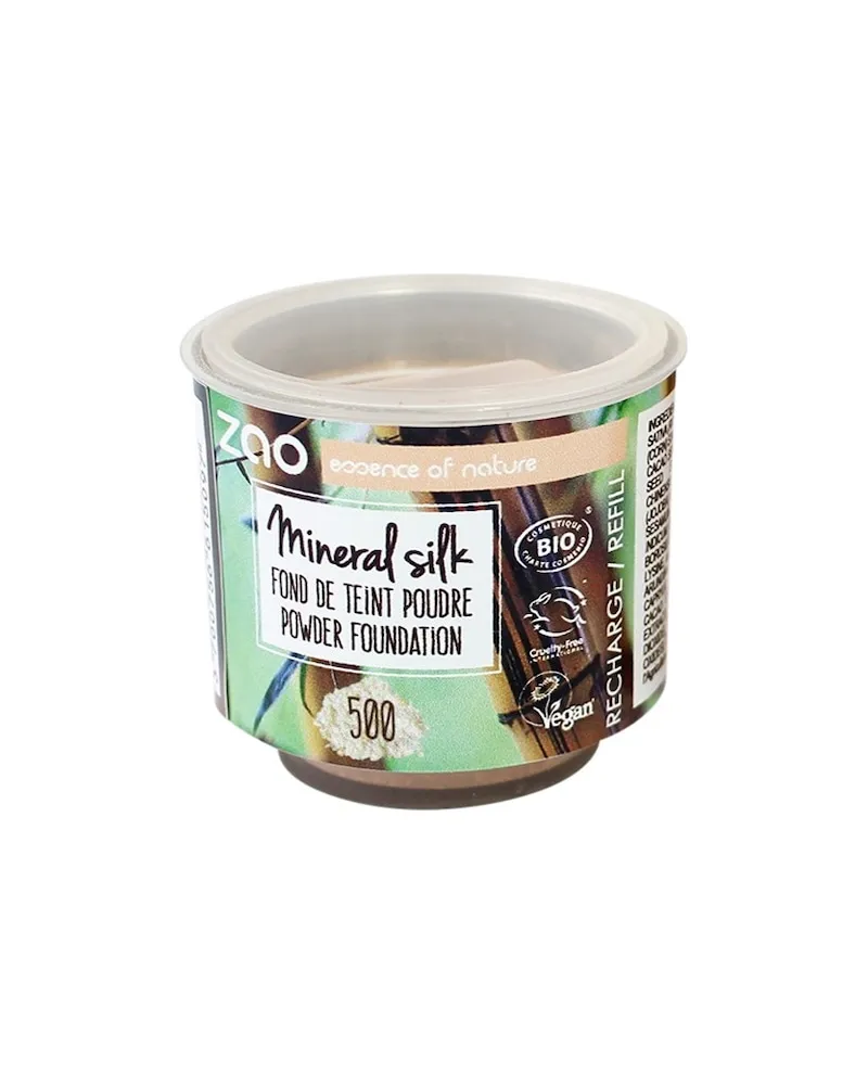 Zao Gesicht FoundationRefill Mineral Silk Powder Foundation 500 Mattifying Invisible 1.126,67 € / 1 kg 