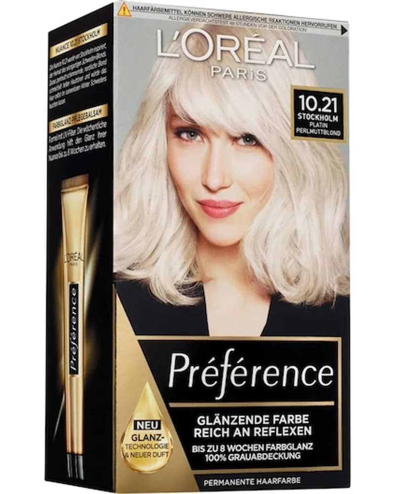 L'Oréal Haarfarbe Collection Préférence Permanente Glänzende Farbe 7.4 Dublin/Kupferblond 