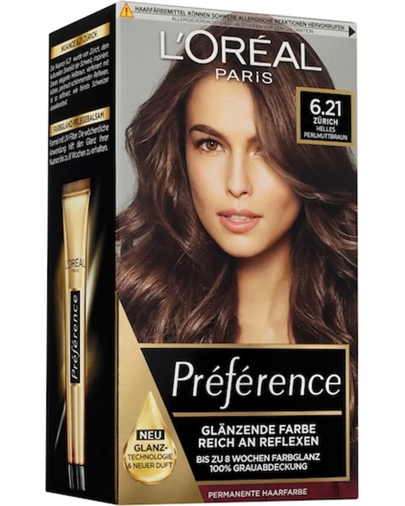 L'Oréal Haarfarbe Collection Préférence Permanente Glänzende Farbe 7.4 Dublin/Kupferblond 