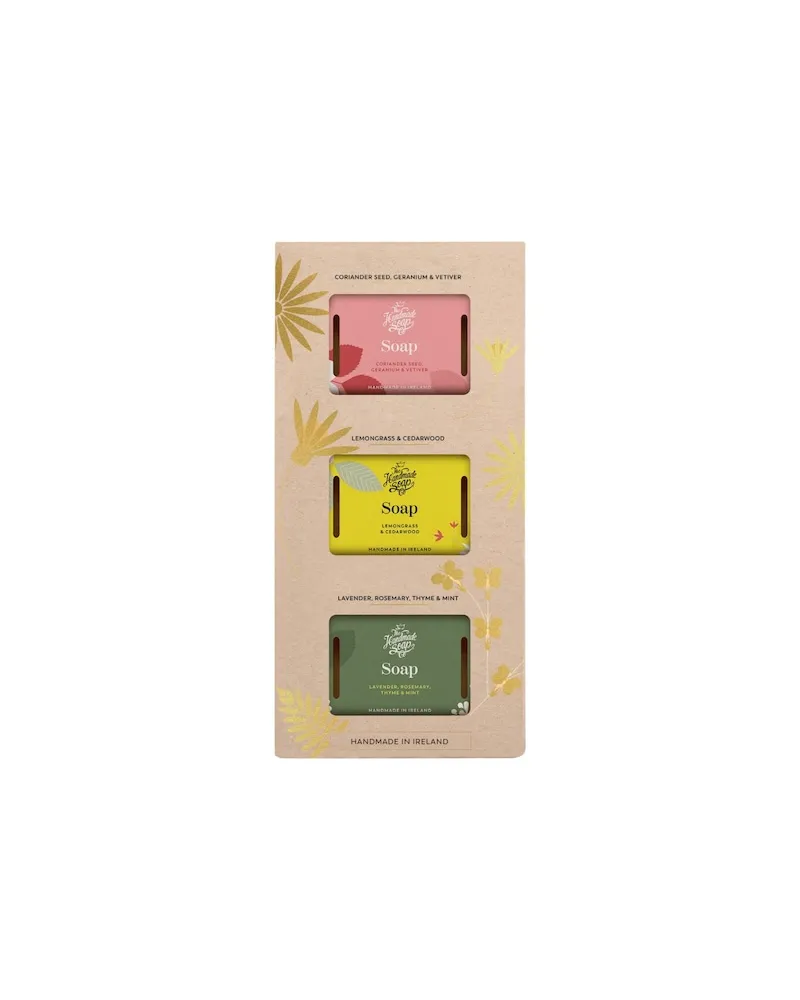 The Handmade Soap The-Handmade-Soap Handpflege Feste-HandseifeGeschenkset Seifenstücke Seife Lemongras Seife Lavendel Seife Koriandersamen 100 g (200,00 € / 1 kg 